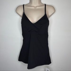 Athleta A-C Triangle Tankini Black NWT